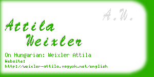 attila weixler business card